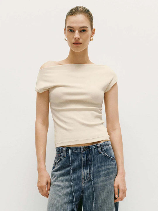 Off-Shoulder T-Shirt