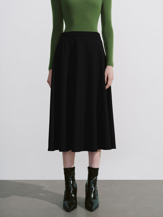 Falda midi de corte A