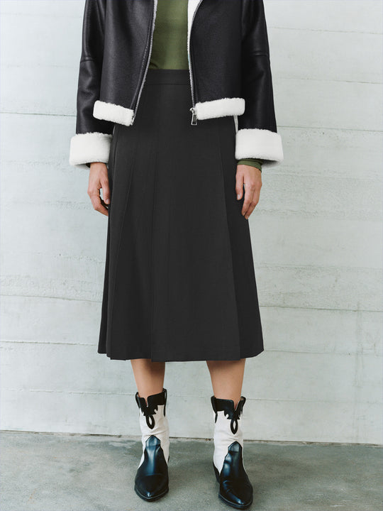 Faldas plisadas en forma de A