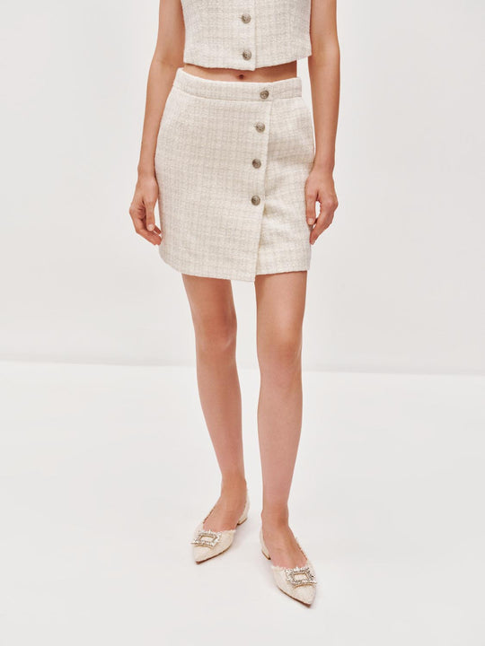Jupes trapèze en tweed