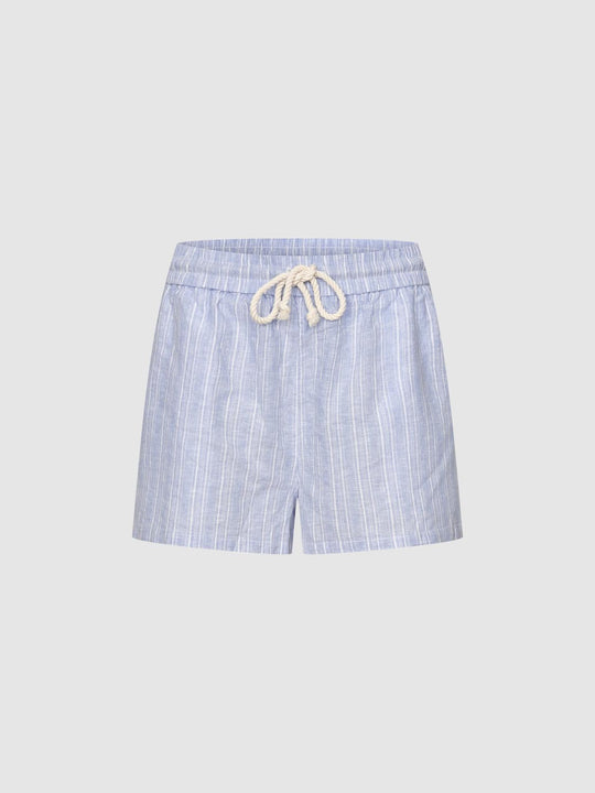 Striped Drawstring Shorts