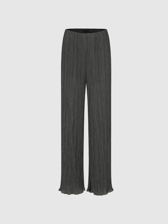 Structured Straight Leg Non-stretch Pants