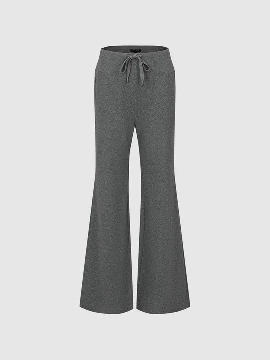 Flare Wide-leg Medium Stretch Cotton Pants