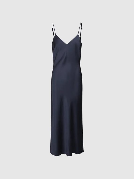 Strappy Straight Midi Dresses With Slight Stretch Fabric