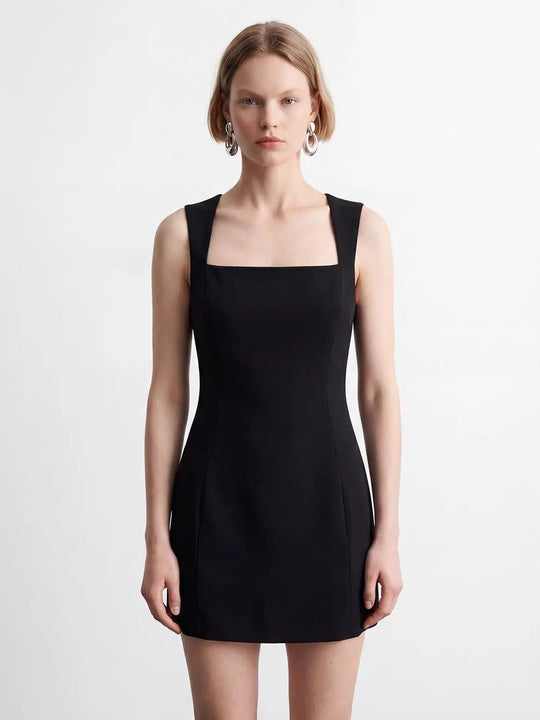 Medium Thickness Square Neck Dress