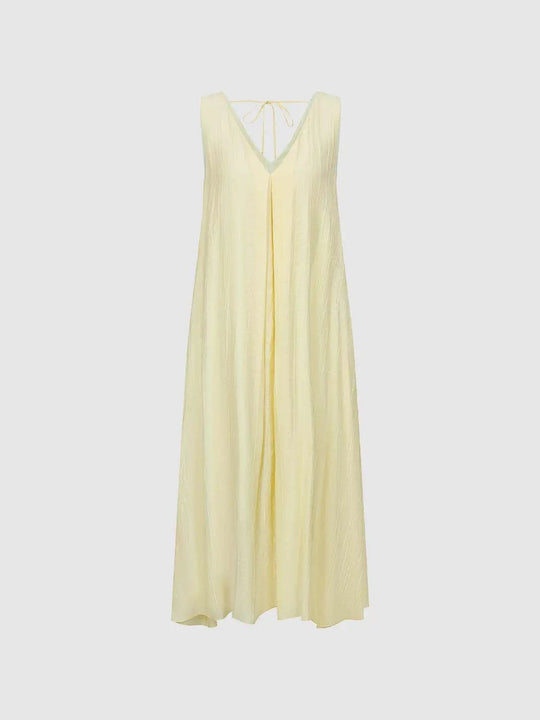 Slight Stretch A-Line Silhouette With Thin Fabric Dress
