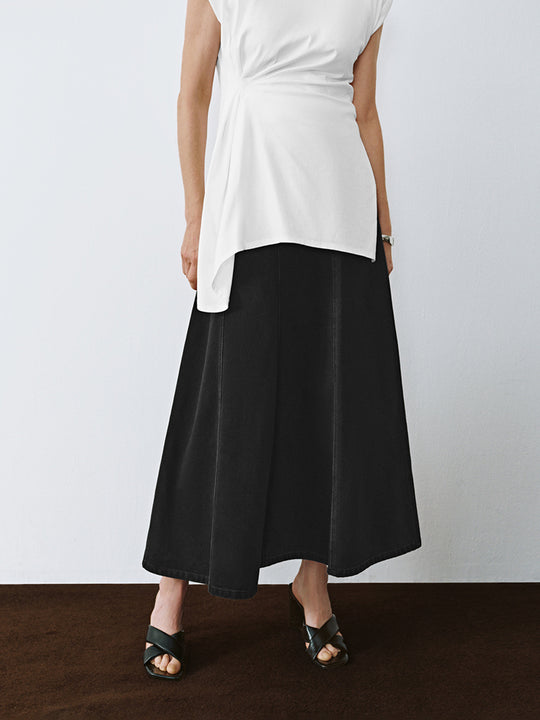 Regular Denim Skirts