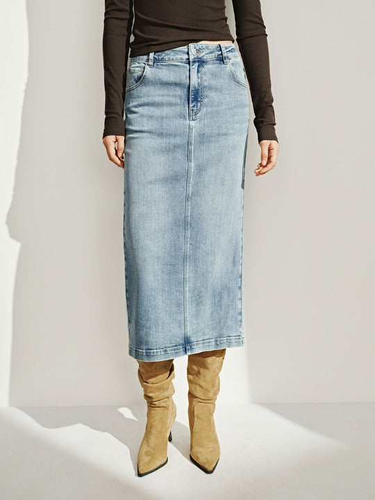 Jupes en denim midi