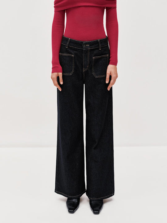 Loose Fit Wide Leg Jeans