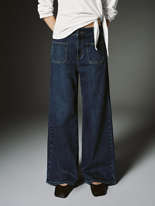 Loose Fit Flare Leg Jeans