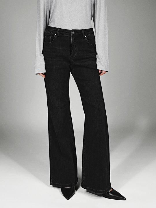 Skinny Fit Flare Leg Jeans