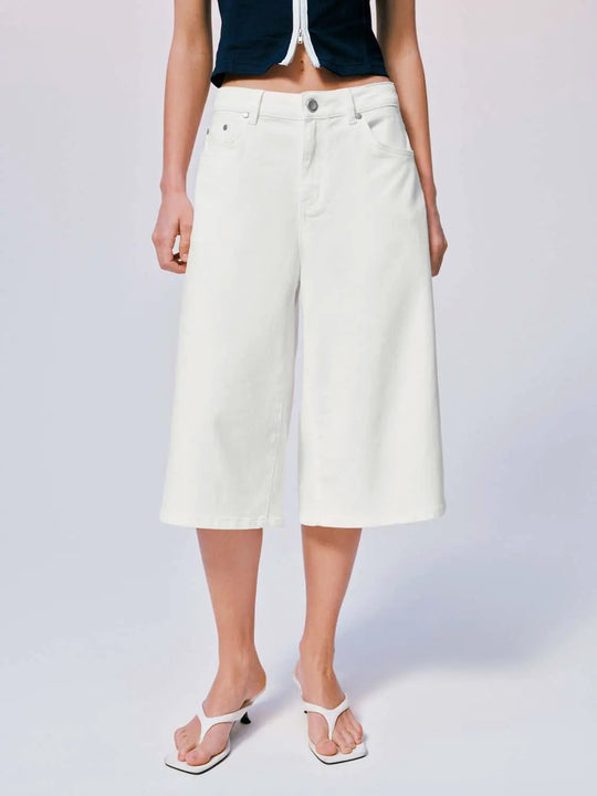 Cropped Wide Leg Jeans