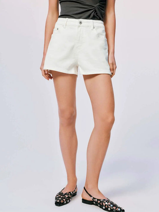 Cotton Denim Shorts Five Pocket