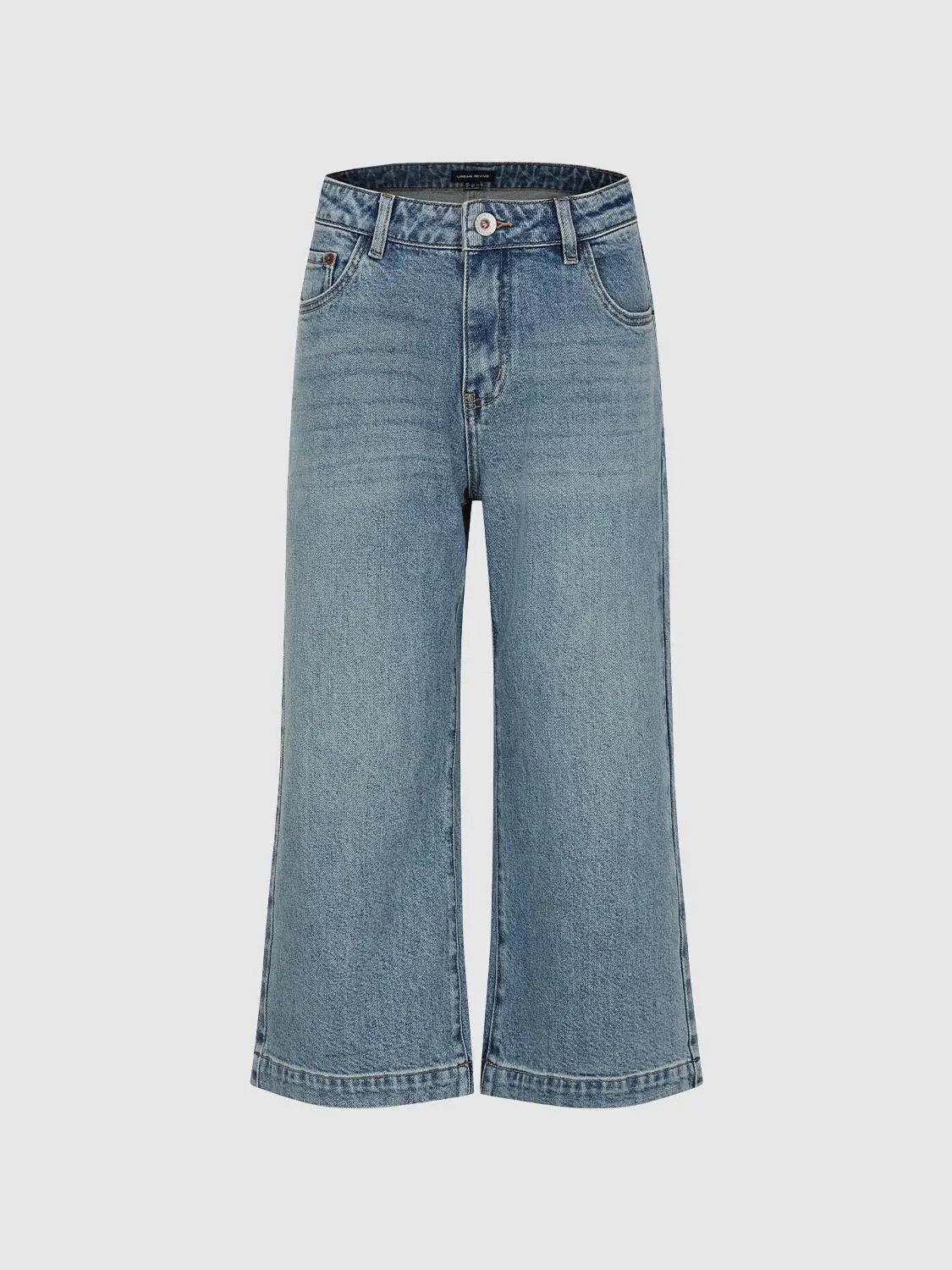 Jeans by Urban Revivo Fashion, blue denim wide-leg pants with classic five-pocket style