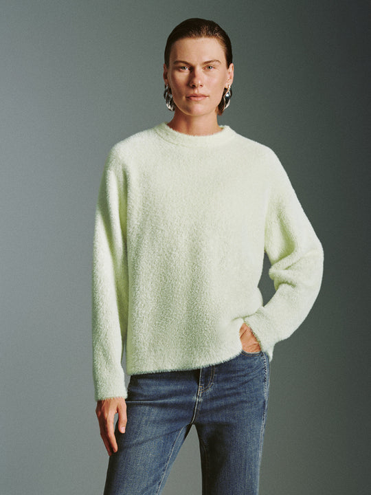 T-shirts tricotés à col ras du cou