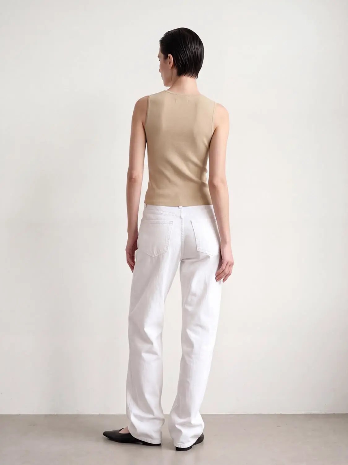 Round Neck Button Front Sleeveless Cropped Knit Vest in beige by Urban Revivo Fashion