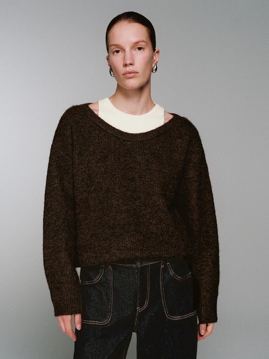 2 In 1 Long Sleeve Knitted T-Shirts