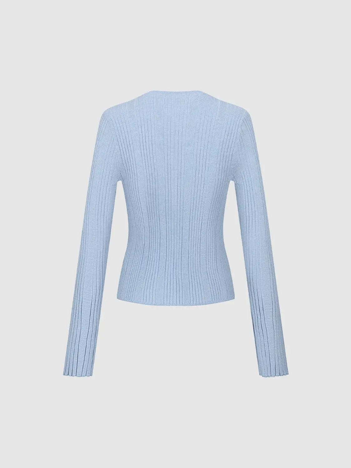 Crew Neck Slim Fit Knitted Cardigans by Urban Revivo Fashion