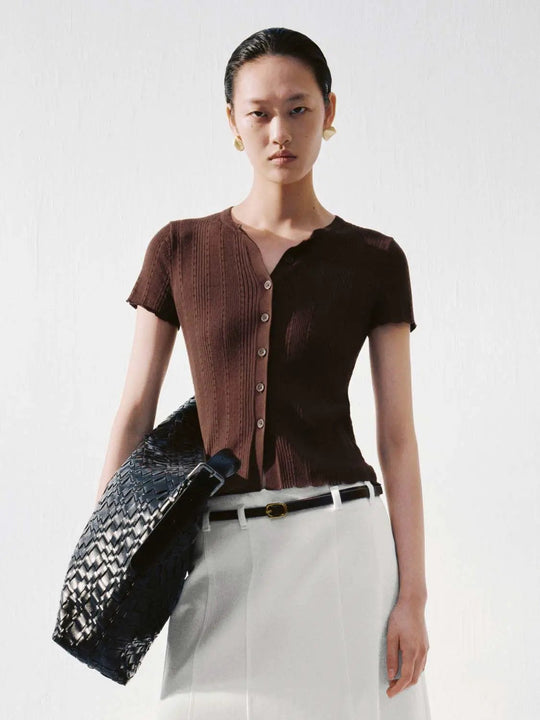 Short Sleeve Knitted Cardigans
