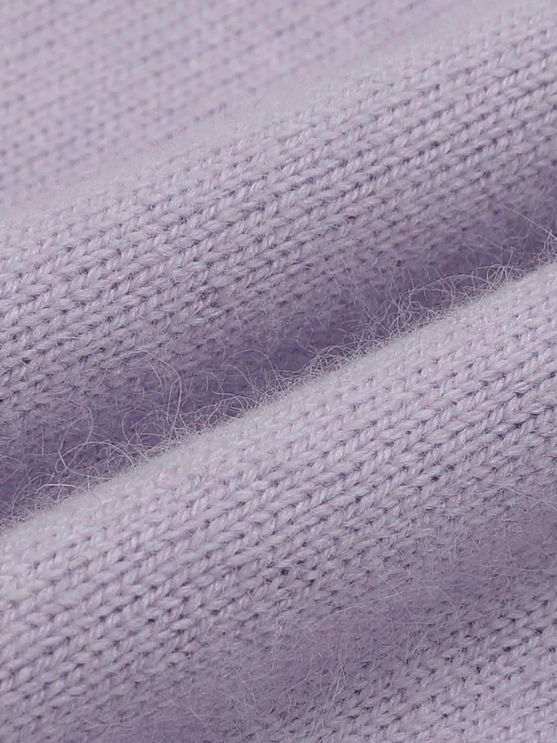 Knit T-Shirts lavender knit fabric by Urban Revivo Fashion