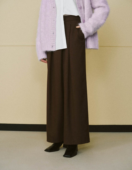 Pantaloni larghi a gamba larga