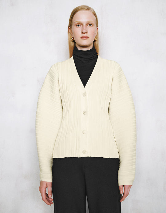 Cardigan lavorato a maglia con scollo a V e maniche a dolman