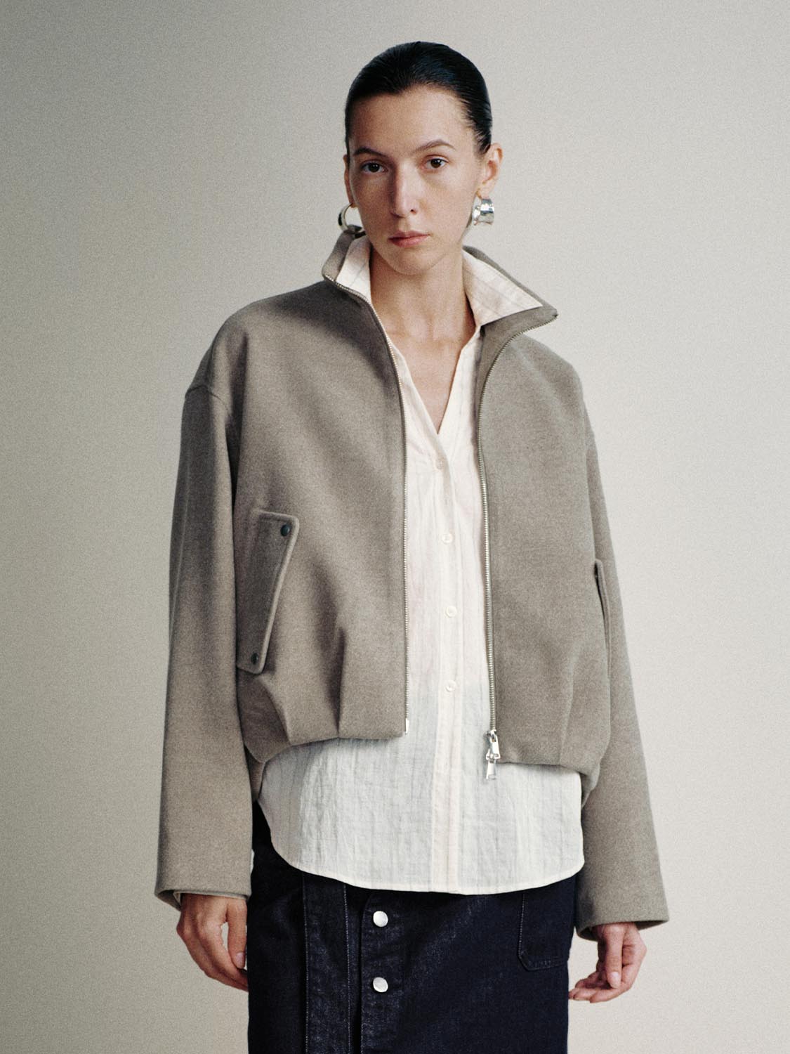 Stand Collar Thick Jackets