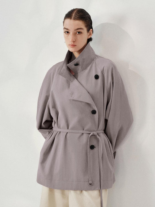 Stehkragen Hemdenjacken mit Knöpfen