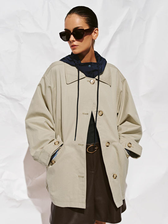 Flap Pocket Trench Coats
