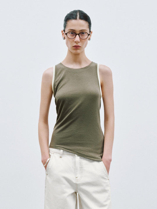 Canotte con orlo irregolare