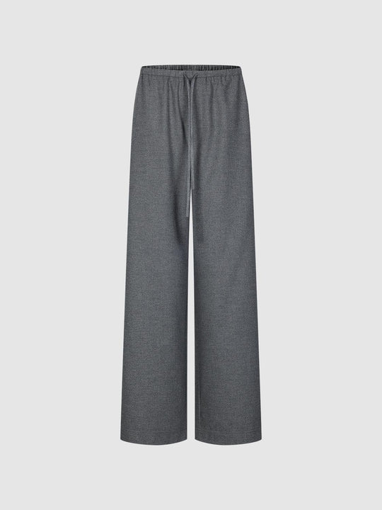 Drawstring Pull On Wide Leg Pants