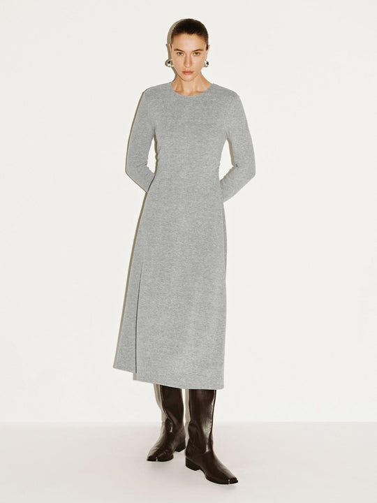 Long Sleeve A-Line Midi Dresses