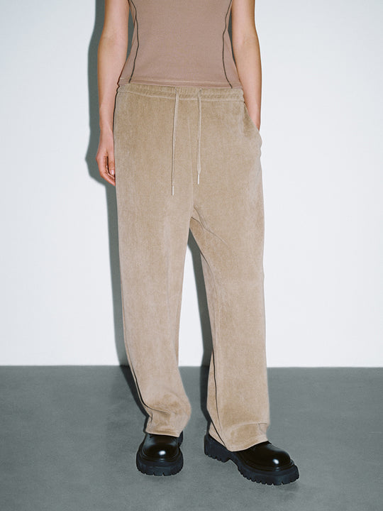 Gerade gestrickte Hose