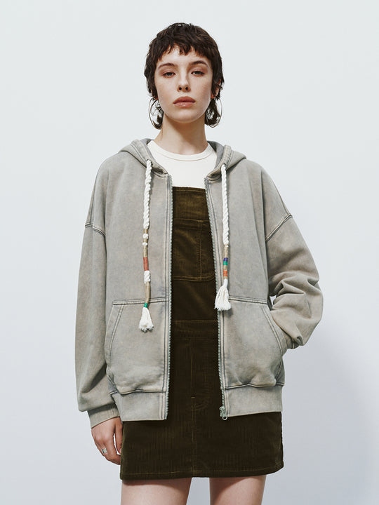 Zip Up Front Hoodie Jackets