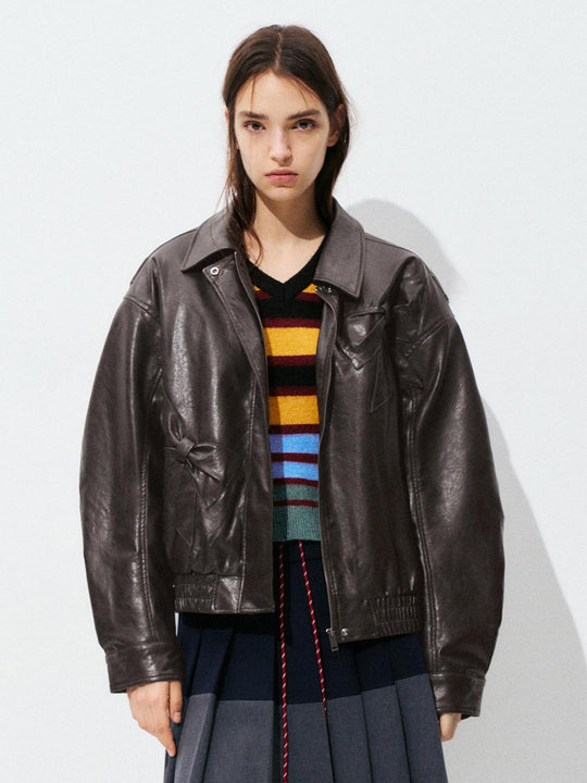 Chaquetas bomber de cuero vegano