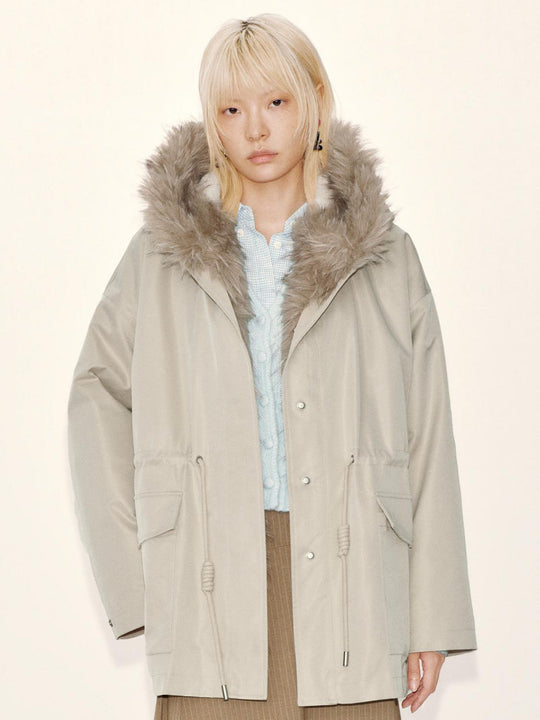 Oversize Hooded Padded Jackets