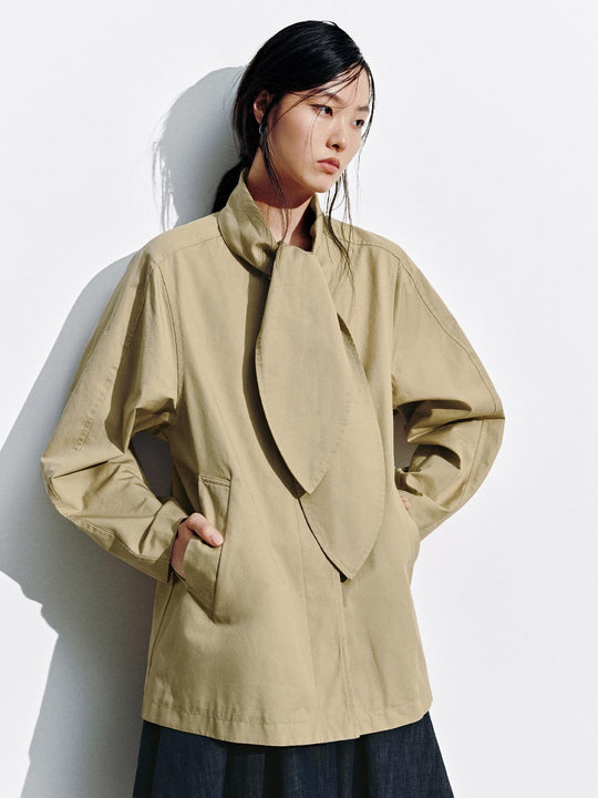 Tie Neck Trench Coats
