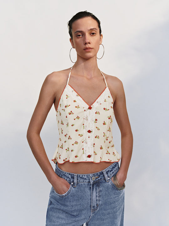 Tops de tirantes con cuello halter