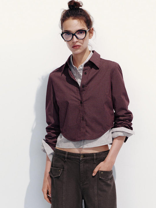 Camisas de cuadros de manga larga