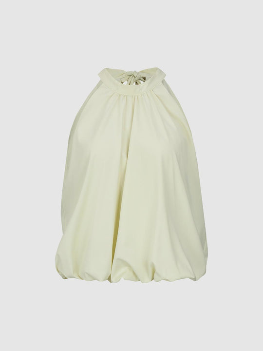 Halter Neck Sleeveless Overhead Shirts