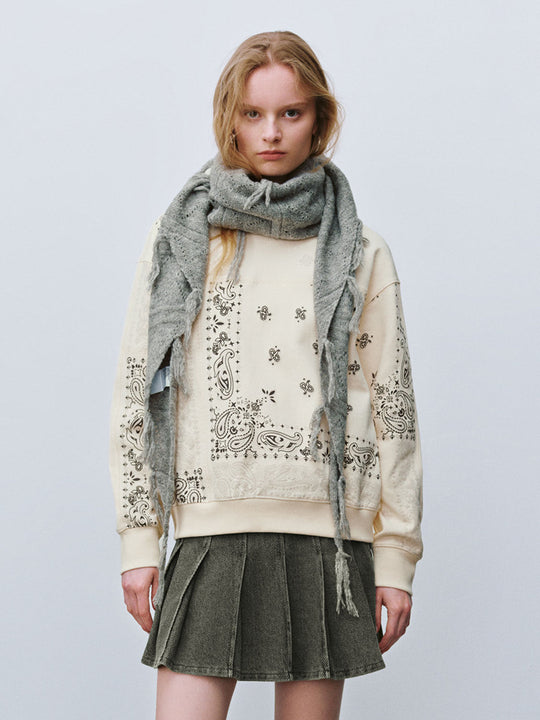 Rundhalsausschnitt Lockerer Pullover