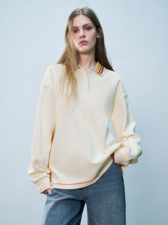 Lässige Polo Langarmshirts