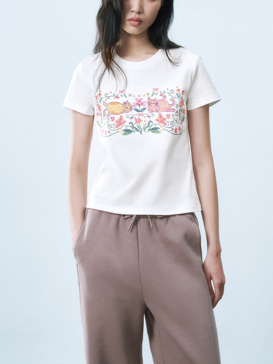 Reguläre Kurzarm-T-Shirts