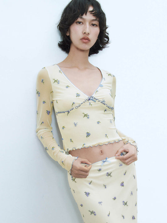 Skinny Floral T-Shirts