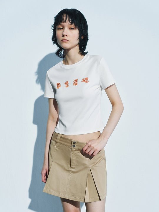 Cropped Short Sleeve T-Shirts