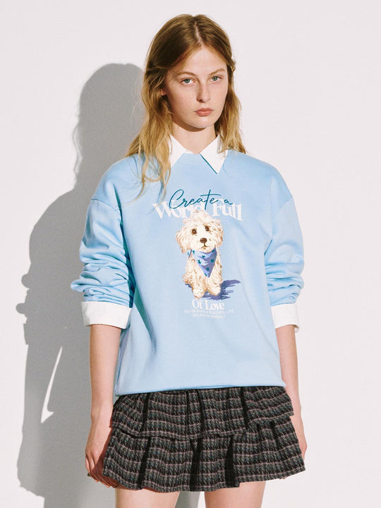 Printed Crew Neck Sweatshirts