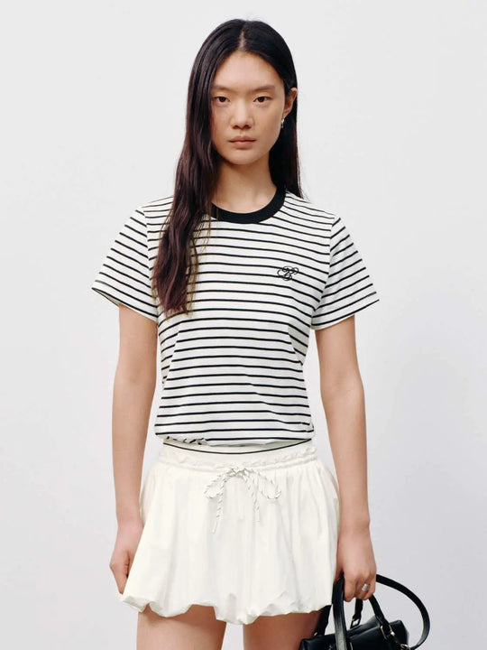 Striped Cotton Soft Lightweight Comfort Casual Top T-Shirts
