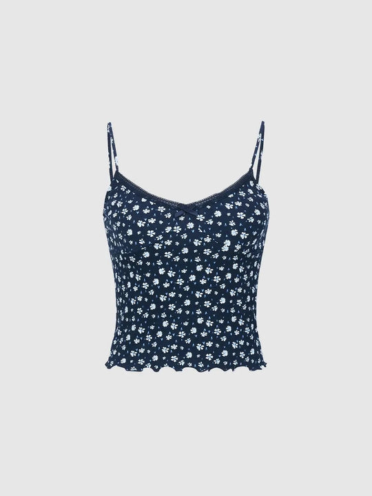 Camisetas sin mangas estampadas con tirantes