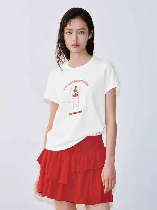 100% Cotton Slight Stretch Fabric T-Shirts