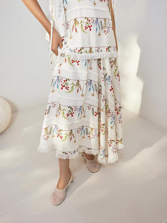 Florale A-Linien Maxi-Röcke